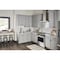 Jeffrey Alexander 128 mm Center-to-Center Brushed Pewter Square Dominique Cabinet Bar Pull 845-128BNBDL - alternate 3